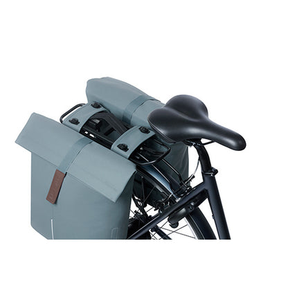 Basil 18377 City dubbele fietstas MIK 28-32L graphite blue
