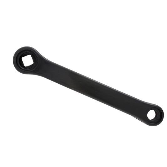 Linker crank staal zwart geplastificeerd 170