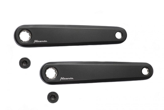 Miranda crankset Delta E-bike Bosch 1 ISIS 170 mm. crank mat zwart