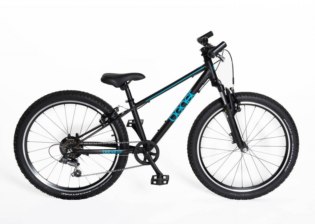 BFK 24" The BEAST 21V zwart/groen V-Brake - 24TB125V