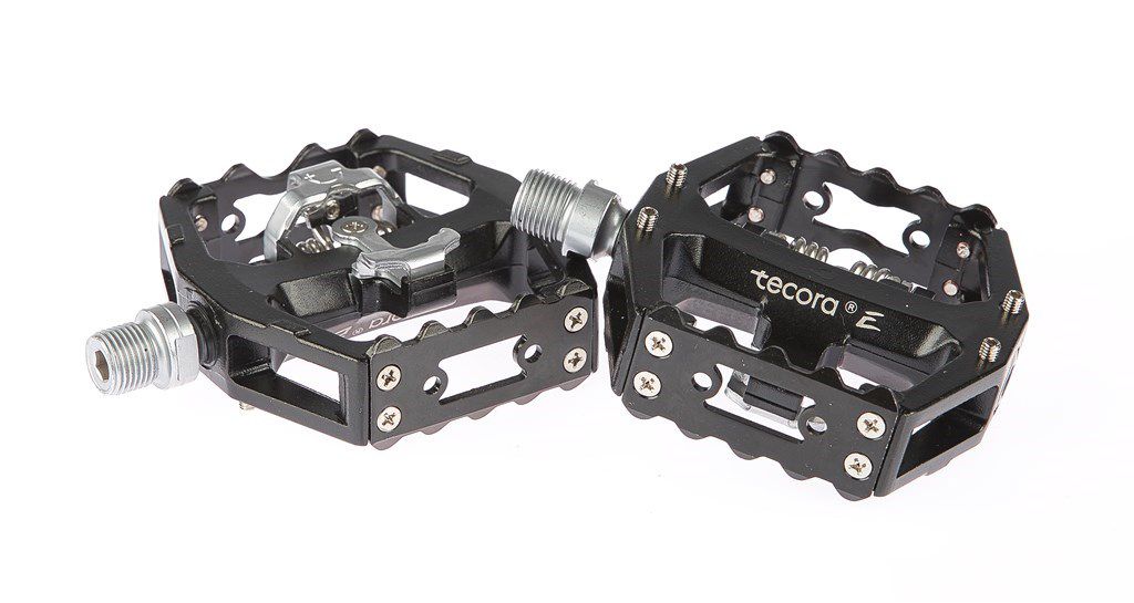 Tecora E pedaal All Mountain combi + SPD zwart