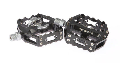 Tecora E pedaal All Mountain combi + SPD zwart