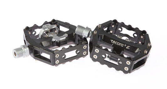 Tecora E pedaal All Mountain combi + SPD zwart