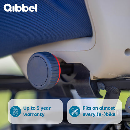 Qibbel Q380 Junior 6+ - Longtail edition - Midnight Black -black/black - zonder voetsteunen en voetbeschermingsplaten