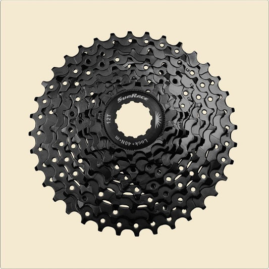 Sun Race CSM98 9AW-BOX B cassette 9V. 11-36 zwart