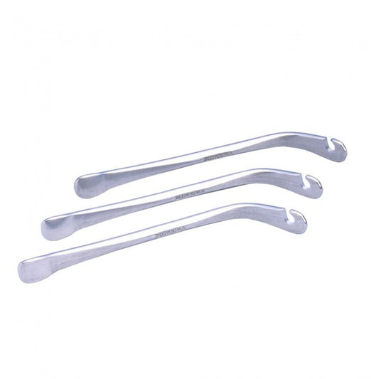 Minoura bandenlichter set alu-zilver