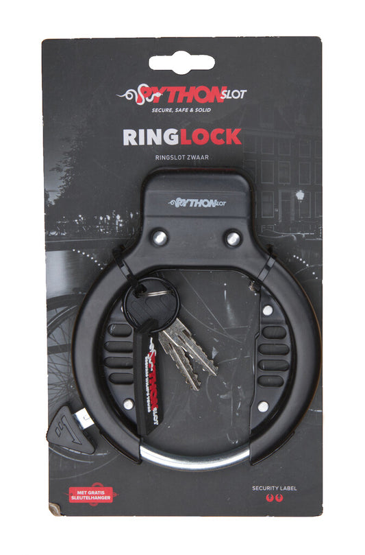 Python ringslot zwaar zwart