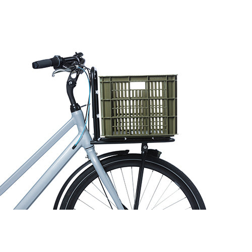 Basil 21160 Crate L fietskrat gerecycled kunststof groot 40L moss green
