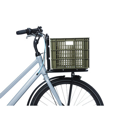 Basil 21160 Crate L fietskrat gerecycled kunststof groot 40L moss green