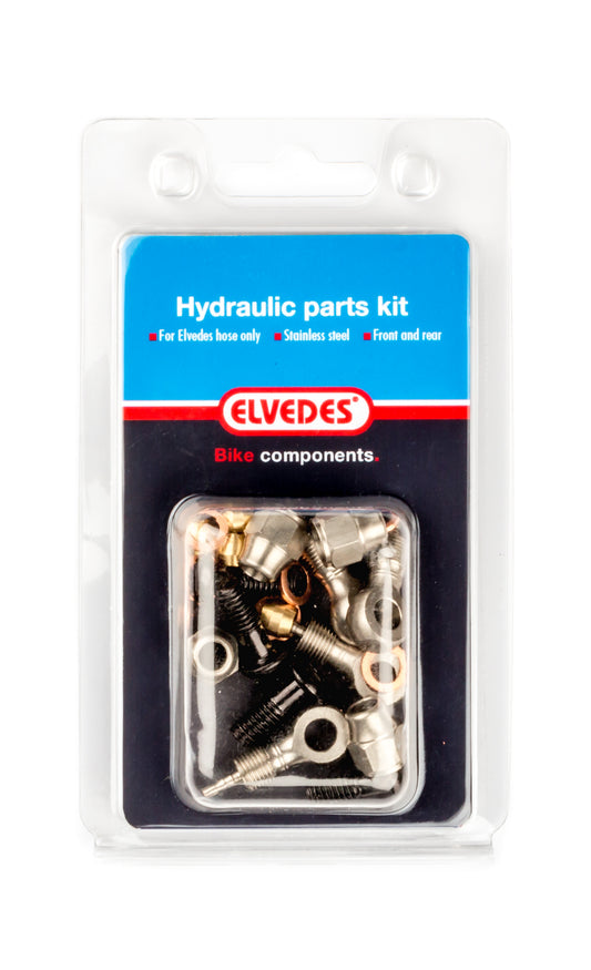 Elvedes 2011014 Parts Kit 3 univ. hydraulische comp. RVS voor Elvedes remslang