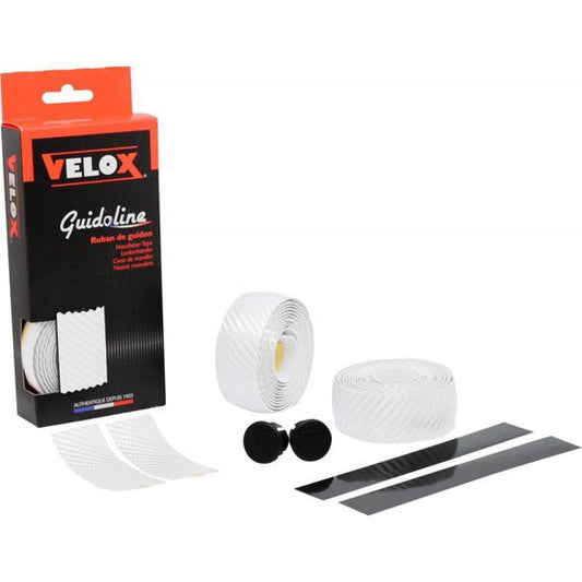 Velox stuurlint Teckno carbon-look ø0.25x3.0x175 cm. wit