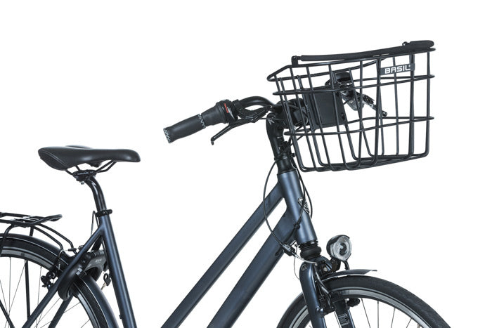 Basil 11244 Bremen alu. fietsmand afneembaar voor KF mat zwart incl. KF adapterplaat (zonder bevestiging)