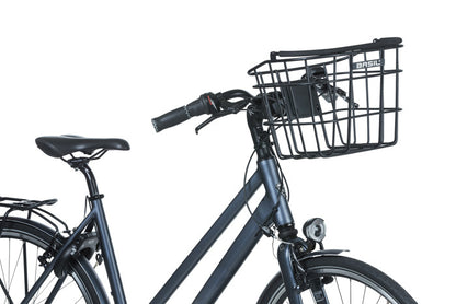 Basil 11244 Bremen alu. fietsmand afneembaar voor KF mat zwart incl. KF adapterplaat (zonder bevestiging)