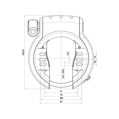 AXA Defender RL ringslot zwart spatb bev. Anniversary Edition