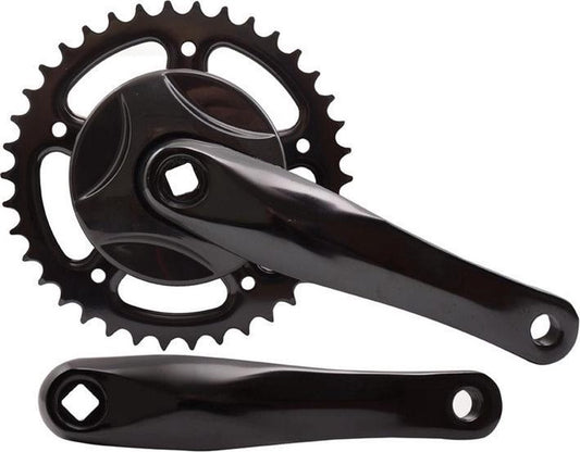 Kettingwiel 38T-ST-170-ALU zwart m/disc 3/32"