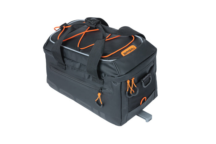 Basil 18114 Miles Tarpaulin bagagedragertas MIK 7L. zwart/oranje