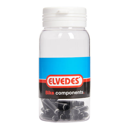 Elvedes ELV2018036 verlengnippel buitenkabel Ø 4.2 mm. aluminium zwart (25)