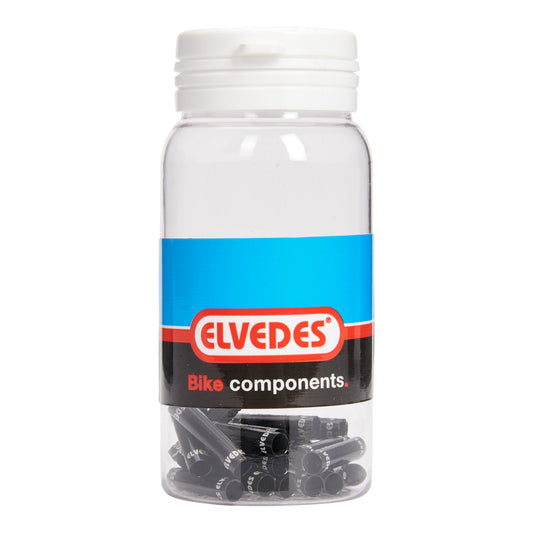 Elvedes ELV2018036 verlengnippel buitenkabel Ø 4.2 mm. aluminium zwart (25)