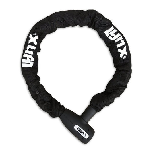 Lynx kettingslot Cityline XL black 10 mm. x 95 cm. nylon hoes