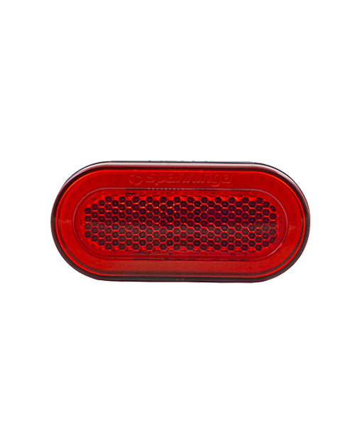 Spanninga E-bike drager achterlicht HALO XEr 6-48 VDC, boutafstand 50mm, met stoplicht functie