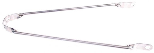 Spatbord stang 28" RVS - as bevestiging