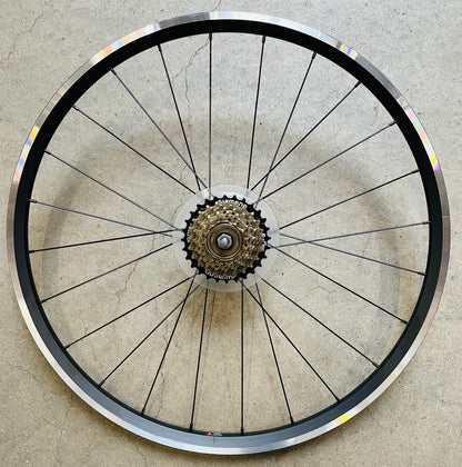Achterwiel 26" - 559 / 26x1.75 BFK zwart freewheel V-Brake
