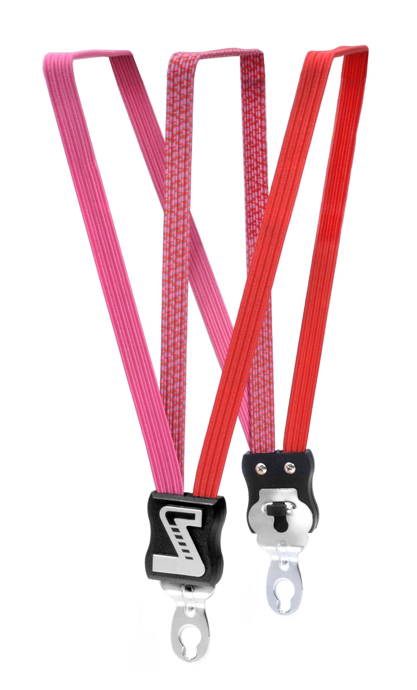 Simson 021349 snelbinder roze-rood, extra kort 49 cm., 3 binder, univ. asplaat, v.a. 20"