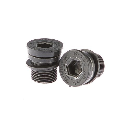 Miranda crankbout set Bosch 1-2 met 3 sluitringen M15x1 13 mm. zwart