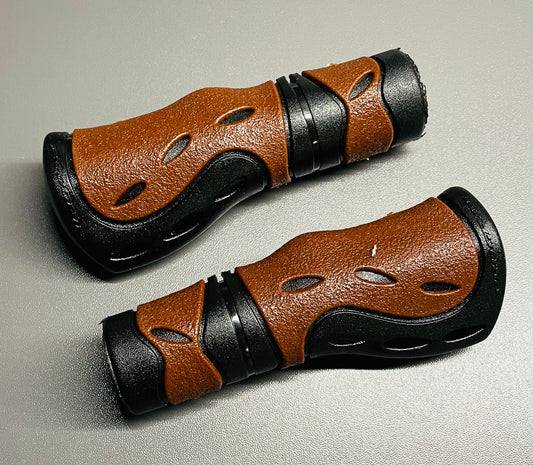 Clemente handvatten Pro Grip Wings zwart/bruin - nr. 989 (per stel)