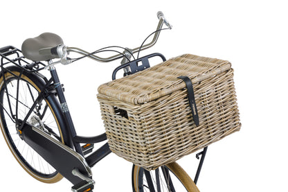 Basil 13088 Dax L fietsmand voorop met deksel grijs