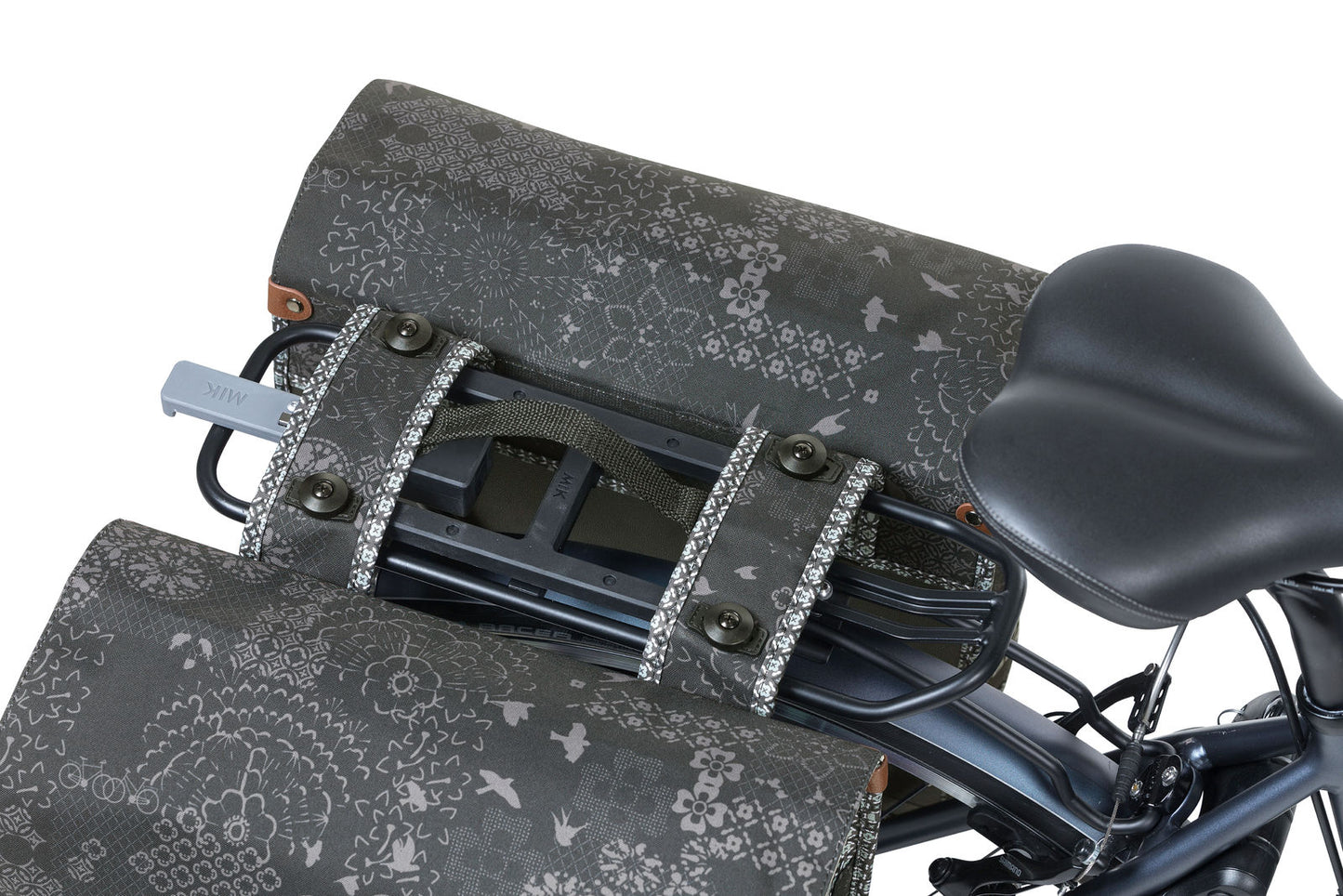 Basil 18049 Bohème dubbele fietstas MIK 35L charcoal