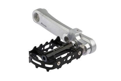 Mirage crankverkorter aluminium T6 met RVS bouten zilver