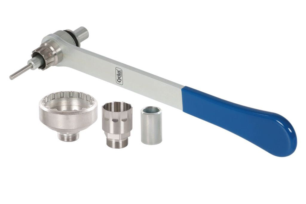 Cyclus Jetmount‘r cassette & remschijf lockring afnemer