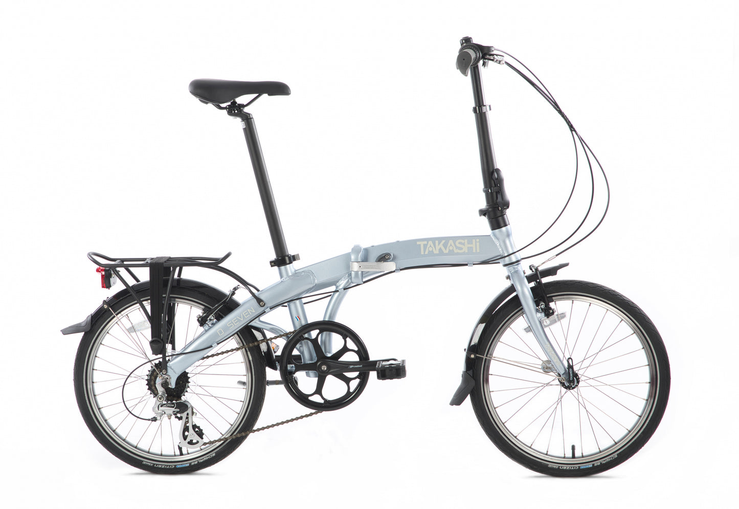 Takashi vouwfiets 20" D Seven 7 spd. derailleur matte grey