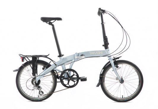 Takashi vouwfiets 20" D Seven 7 spd. derailleur matte grey