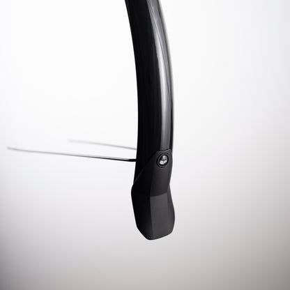 Eurofender spatbord voor Mudguard Lampo 28"- 58 mm. zwart