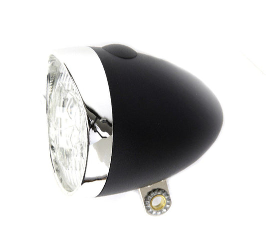 IkziLight koplamp Retro zwart 3 led + batterijen-bulk