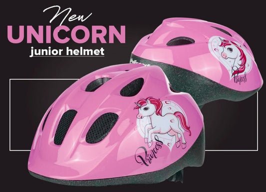 Polisport helm junior Unicorn roze S (52-56 cm.)