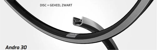 Velg 28' - 14 ANDRA30 28'-622 aluminium zwart disc