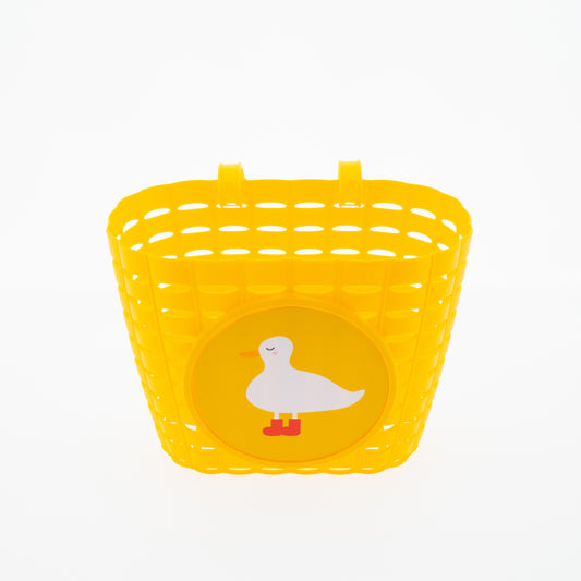 Widek fietsmandje Explorer Sleepy Duck geel