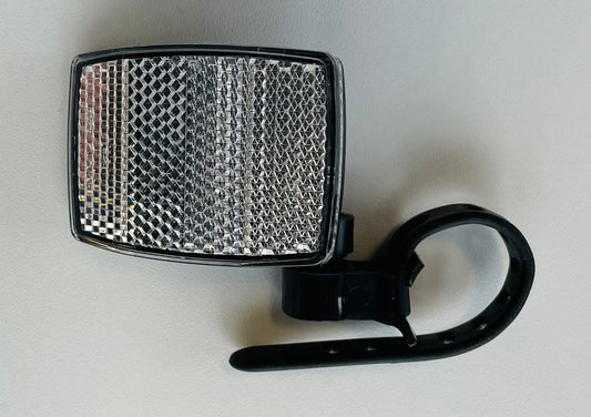 WW-reflector voor wit voor horizontale bevestiging aan het stuur (Ø30mm.)