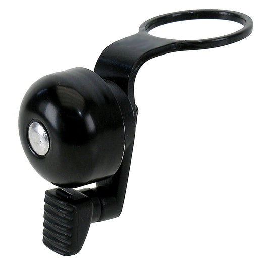 Fietsbel stuurpen bevestiging 1.1/8' zwart 32 mm.