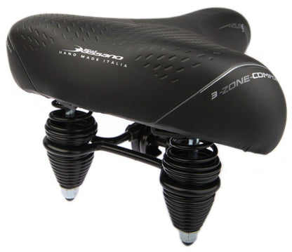 Selle Bassano zadel Volare XXL Cruiser zwart (kaart)
