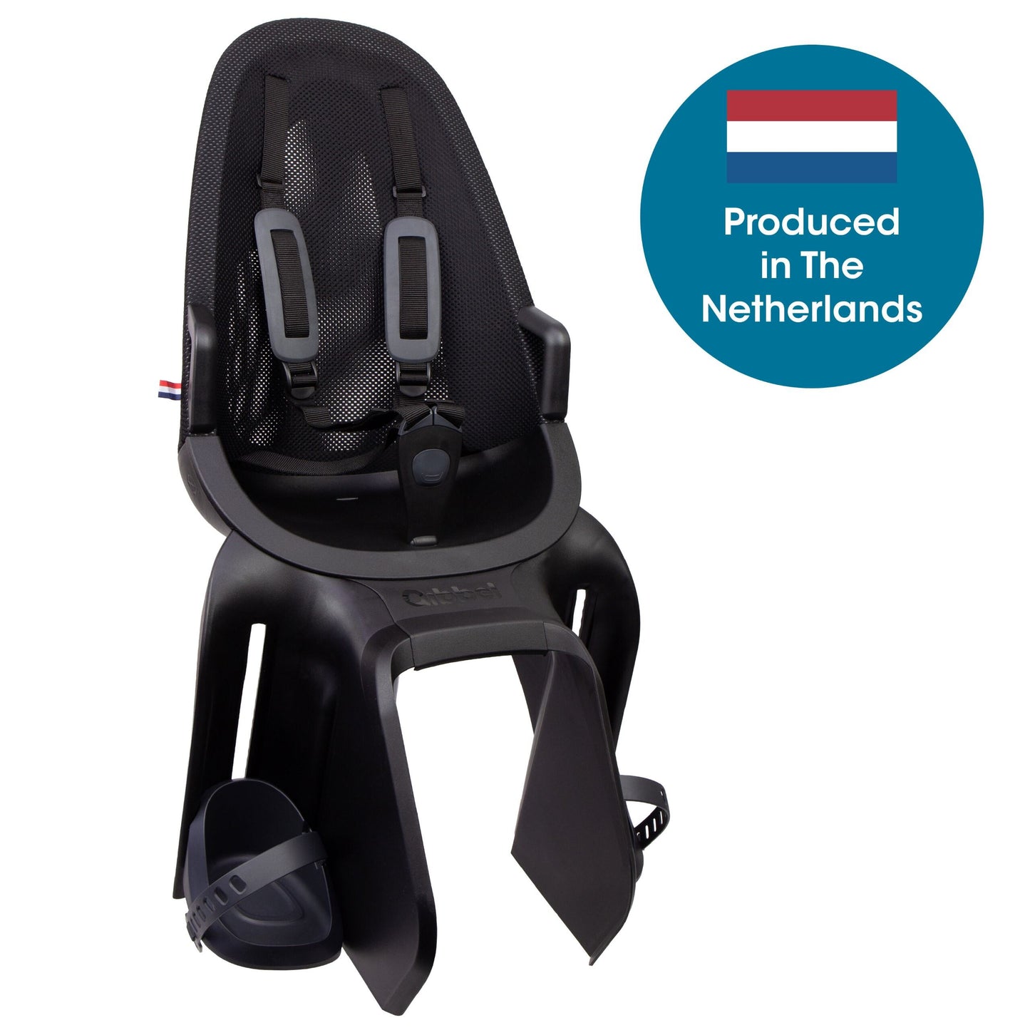 Qibbel Air Q972 Midnight Black achterzitje dragerbevestiging