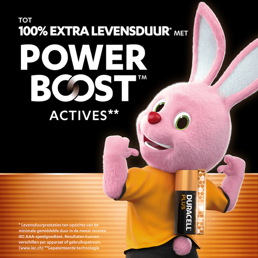 Batterij Duracell Plus Power Boost AAA (4)