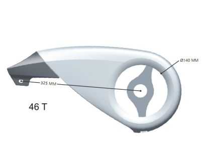 Hesling kettingscherm Xtension 46T.