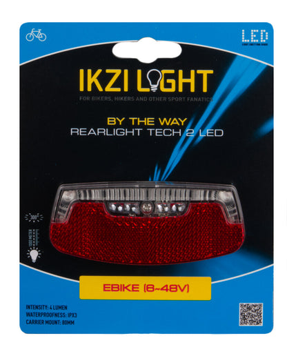 IkziLight achterlicht drager By The Way 2x led E-Bike