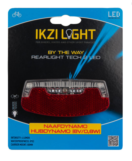 IkziLight achterlicht drager By The Way 2x led naafdynamo