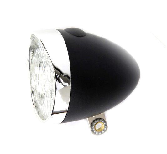 IkziLight koplamp Retro zwart 3 led + batterijen