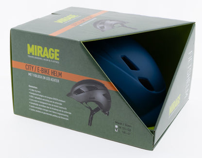 Mirage City/E-bike helm 55-58 cm mat blauw